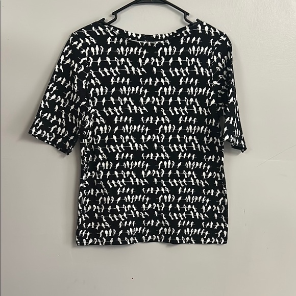 Black and White Patterned Women's Top - Picture 1 of 4
